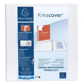 Classeur personnalisable 2anx D60 blanc