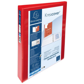 Classeur perso. 2 poches 4anx D30 rouge