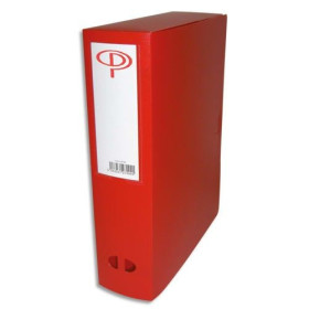 PRG BOITE CLASSEMENT DOS 8CM PP ROUGE