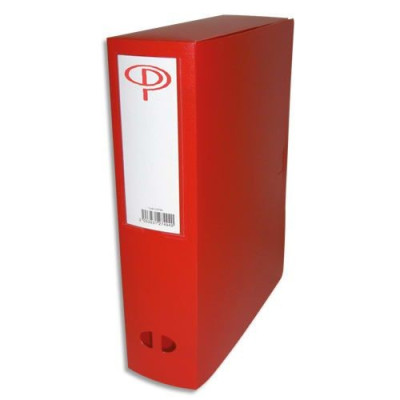PRG BOITE CLASSEMENT DOS 8CM PP ROUGE