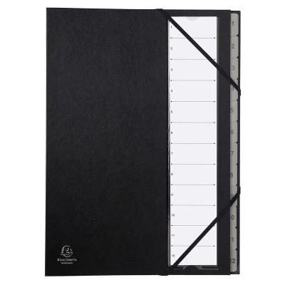 Trieur 12 compartiments Numériques Noir