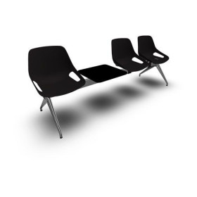 POUTRE ROSALIE 3 PLACES + 1 TAB - ASSISE PR - PIET. ALU POLI - TRAVERSE SB