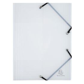 Chemise PP 3rab.+ élas.A4 CRYSTAL CLEAR