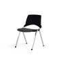 EMI CHAISE 4P FX DOS POLYP / ASS FIXE TISSU SANS ACCOUDOIRS SANS ACCROCHE KA SQ