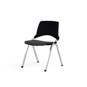 EMI CHAISE 4P FX DOS POLYP / ASS FIXE TISSU SANS ACCOUDOIRS SANS ACCROCHE KA SQ