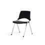 EMI CHAISE 4P FX DOS POLYP / A SS FIXE POLYP SANS ACCOUDOIRS SANS ACCROCHE PU SQ