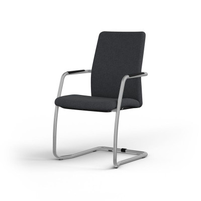 ISABEL LOT 2 CHAISES LUGE HAUT DOSSIER TISSU KA SB