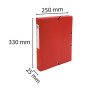 Bte classement OPAK PP D25mm rouge