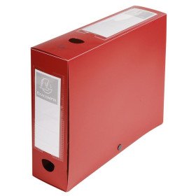 Boite de class D80mm pression PP rouge