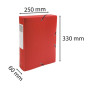 Bte classement OPAK PP D60mm rouge