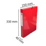 Bte classmt A4 D40mm 7/10° Iderama rouge