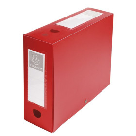 Boite de class D100mm pression PP rouge