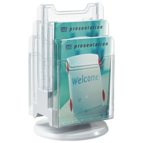 Tourniq. 6 cases A4 vertic gris/cristal