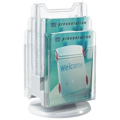 Tourniq. 6 cases A4 vertic gris/cristal
