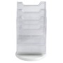 Tourniq. 6 cases A4 vertic gris/cristal