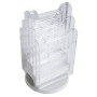 Tourniq. 6 cases A4 vertic gris/cristal