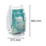 Tourniq. 6 cases A4 vertic gris/cristal