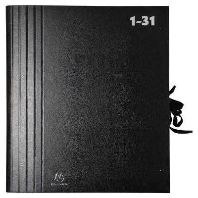 Trieur accordéon Gd cap. 1-31 Noir