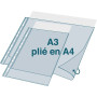 Sachet 10 poch perf PP double A4 ou A3