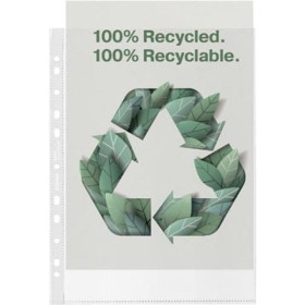 Pochette recyclee A4 100µ PP  Esselte, Boite de 50, Transparent