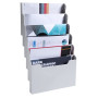 Trieur A4 horiz monté 6 cases gris lum