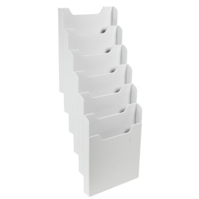 Trieur A4 vertic monté 6 cases gris lum