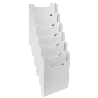 Trieur A4 vertic monté 6 cases gris lum