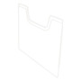 Plaque recouv. trieur A4 horiz cristal