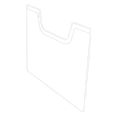 Plaque recouv. trieur A4 horiz cristal