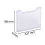 Plaque recouv. trieur A4 horiz cristal