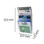 Trieur A4 horiz monté 6 cases cristal