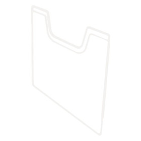 Plaque recouv. trieur A4 vertic cristal
