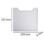 Plaque recouv. trieur A4 vertic cristal