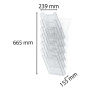 Trieur A4 vertic monté 6 cases cristal