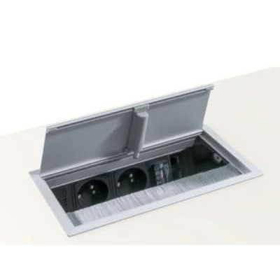 TRAPPE SOFT CLOSING AVEC 1 PC + 2 USB + 2 RJ45 + 1 HDMI - FR