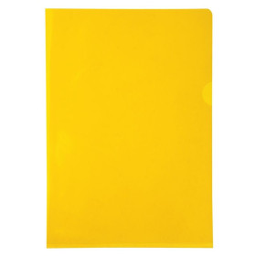 SACH 10 POCHETTES COINS  PVC JAUNE