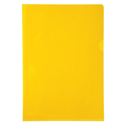 SACH 10 POCHETTES COINS  PVC JAUNE