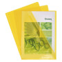 SACH 10 POCHETTES COINS  PVC JAUNE