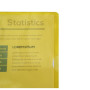 SACH 10 POCHETTES COINS  PVC JAUNE
