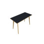TABLE EVASION L160XP80XH110 CM - STRATIFIE VW EP25 MM - PIETEMENT HETRE/METAL ZO