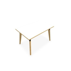 TABLE EVASION L120XP80XH73,5CM - STRATIFIE HZ EP25 MM - PIETEMENT HETRE/METAL ZP
