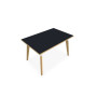 TABLE EVASION L120XP80XH73,5 CM - STRATIFIE VW EP25 MM - PIETEMENT HETRE/METAL Z