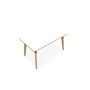 TABLE EVASION L140XP80XH73,5CM - STRATIFIE HZ EP25 MM - PIETEMENT HETRE/METAL ZP