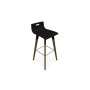 EVASION TABOURET MULTIPLI NOIR PIEDS BOIS/METAL STRUCT.NOIR+REPOSE PIEDS ZINGUE