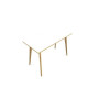 TABLE EVASION L160XP80XH110 CM - STRATIFIE HZ EP25 MM - PIETEMENT HETRE/METAL ZP