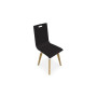 EVASION CHAISE MULTIPLI NOIRP IEDS BOIS METAL STRUCTURE NOIR VM ZO MS