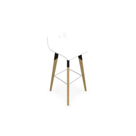 EVASION TABOURET MULTIPLI BLANC PIEDS BOIS/METAL STRUCT.BLANC+REPOSE PIEDS ZINGU