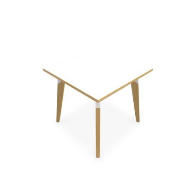 TABLE EVASION L80XP80XH73,5 CM - STRATIFIE HZ EP25 MM - PIETEMENT HETRE/METAL ZO