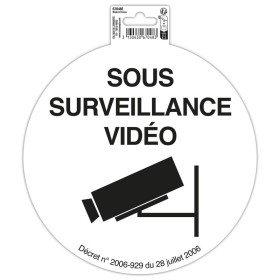 Panneau Surveillance video PVC 20cm FR