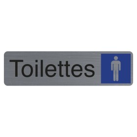 Plaque  adhésive Toilettes homme FR
